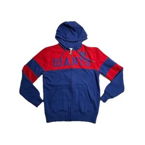 Starter NEW YORK GIANTS Fleece Hoodie Full-Zip Hooded Sweatshirt‎ Size Medium